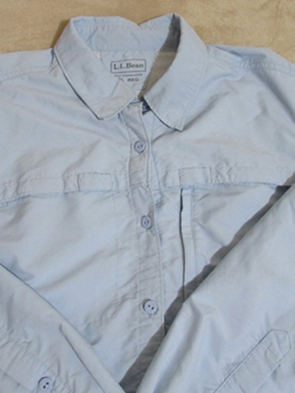 L.L. Bean Women's Outdoor/Hiking Long Sleeve Button Down Shirt Size XL (G) 0097
